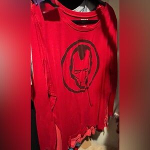 Torrid Size 3 22/24 Marvel Iron Man Long Sleeve Shirt EUC
